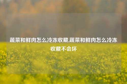 蔬菜和鲜肉怎么冷冻收藏,蔬菜和鲜肉怎么冷冻收藏不会坏