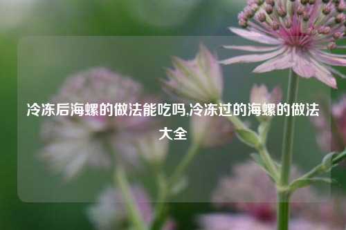 冷冻后海螺的做法能吃吗,冷冻过的海螺的做法大全