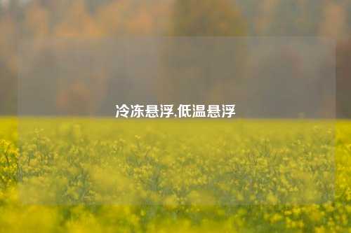 冷冻悬浮,低温悬浮