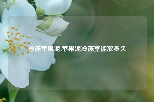 冷冻苹果泥,苹果泥冷冻室能放多久