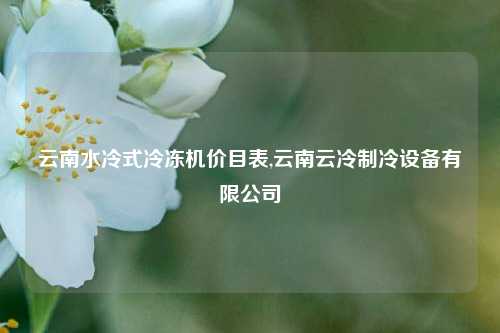 云南水冷式冷冻机价目表,云南云冷制冷设备有限公司