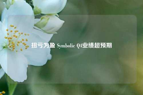 扭亏为盈 Symbolic Q4业绩超预期