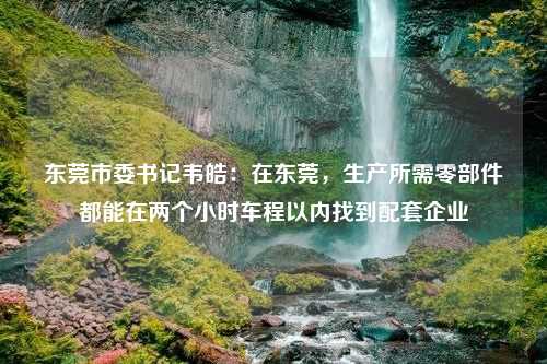 东莞市委书记韦皓：在东莞，生产所需零部件都能在两个小时车程以内找到配套企业