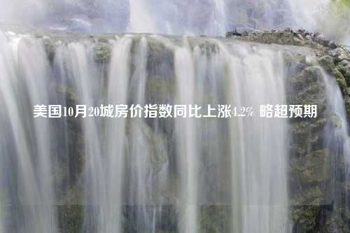 美国10月20城房价指数同比上涨4.2% 略超预期