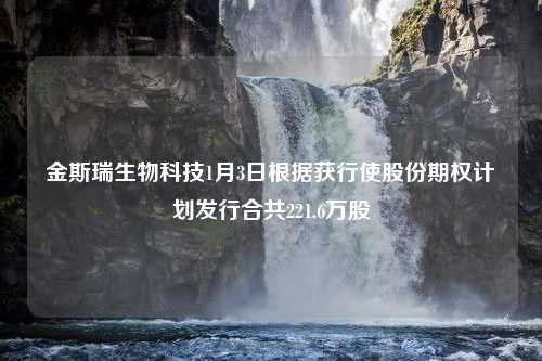 金斯瑞生物科技1月3日根据获行使股份期权计划发行合共221.6万股