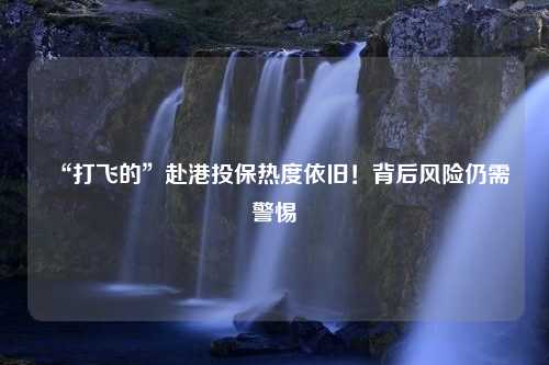 “打飞的”赴港投保热度依旧！背后风险仍需警惕