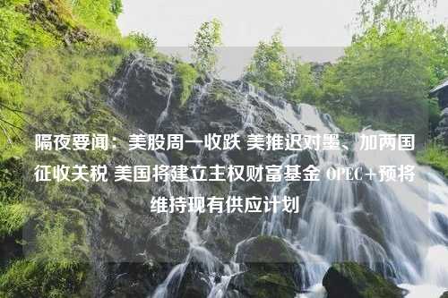 隔夜要闻：美股周一收跌 美推迟对墨、加两国征收关税 美国将建立主权财富基金 OPEC+预将维持现有供应计划